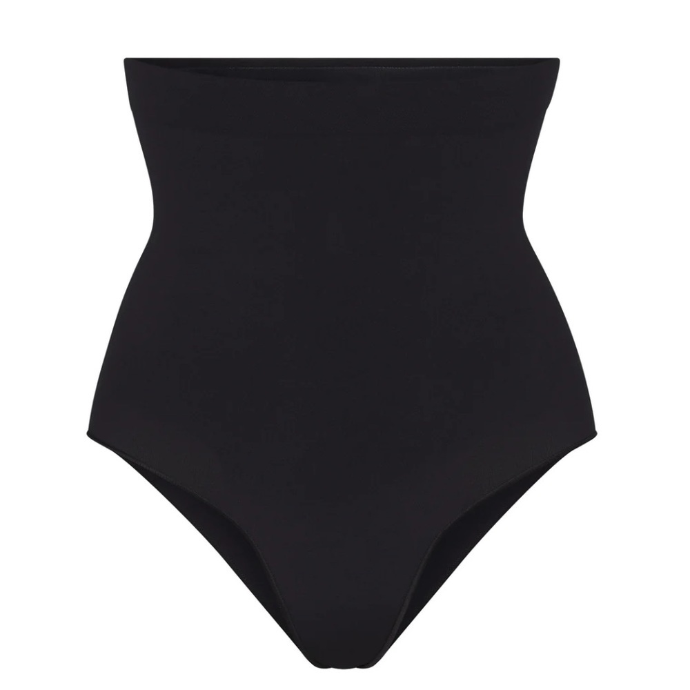 NWOT SKIMS SEAMLESS SCULPT HIGH WAISTED BRIEF ONYX BLACK SM MEDIUM